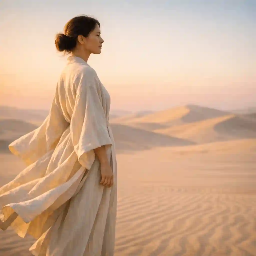 desert sunrise portrait